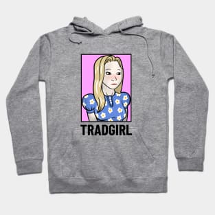 Tradgirl Wojak Meme Apparel Hoodie